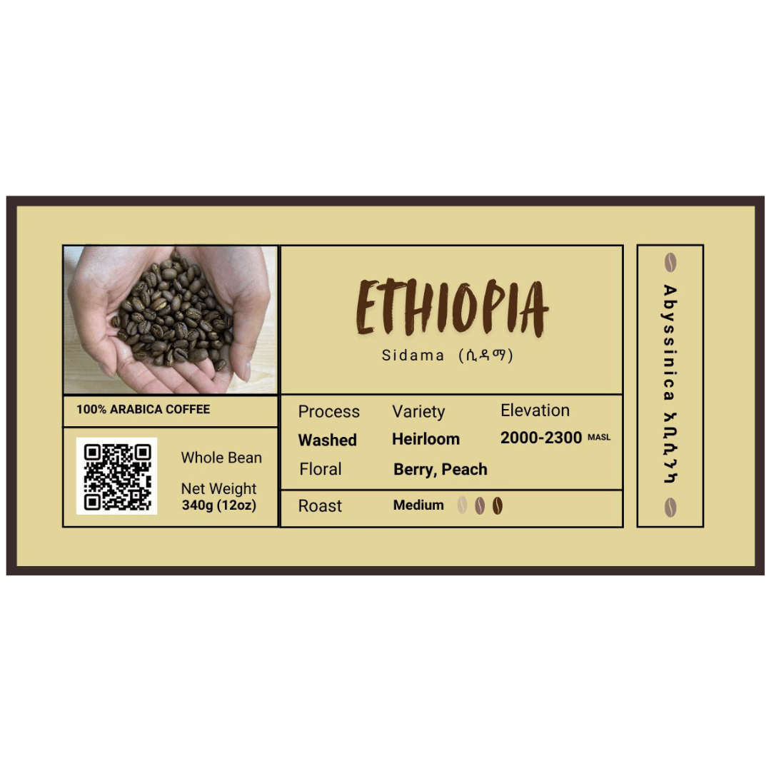 ETHIOPIA – Sidama (Single Origin) - 340 g - Abyssinica Coffee