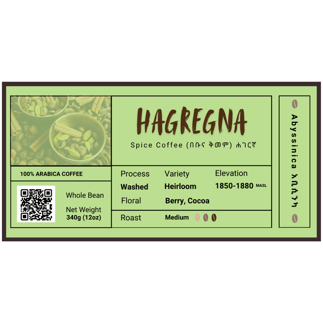 Hagregna, Ethiopian - Spice Coffee - 340 g - Abyssinica Coffee